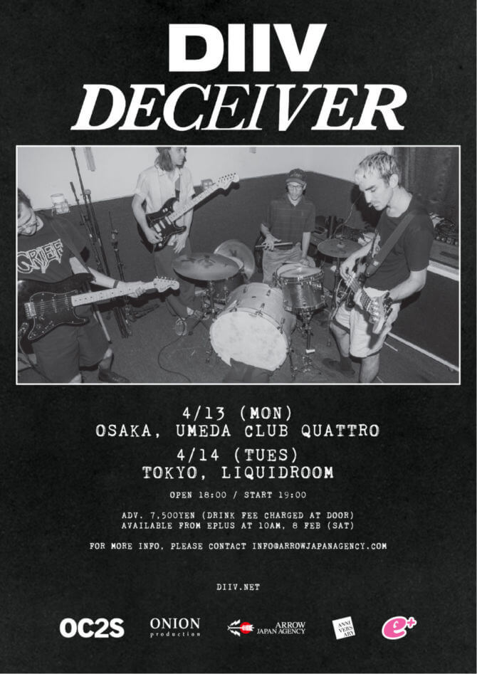 DIIV “Deceiver” Tour JAPAN 2020