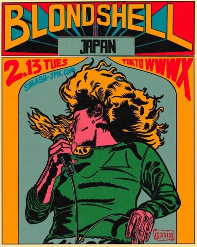 Blondshell来日公演フライヤー